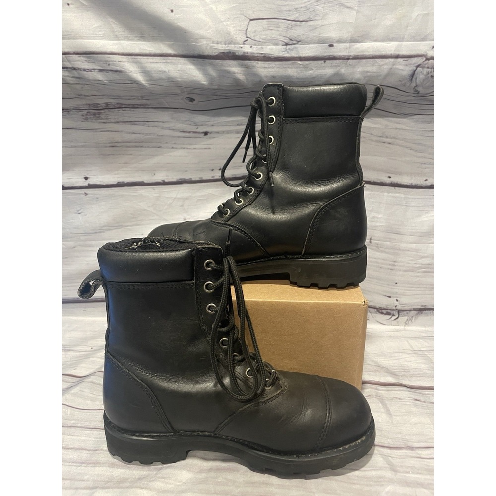 Harley Davidson Womens Leather Boots - Womens Size 7 READ